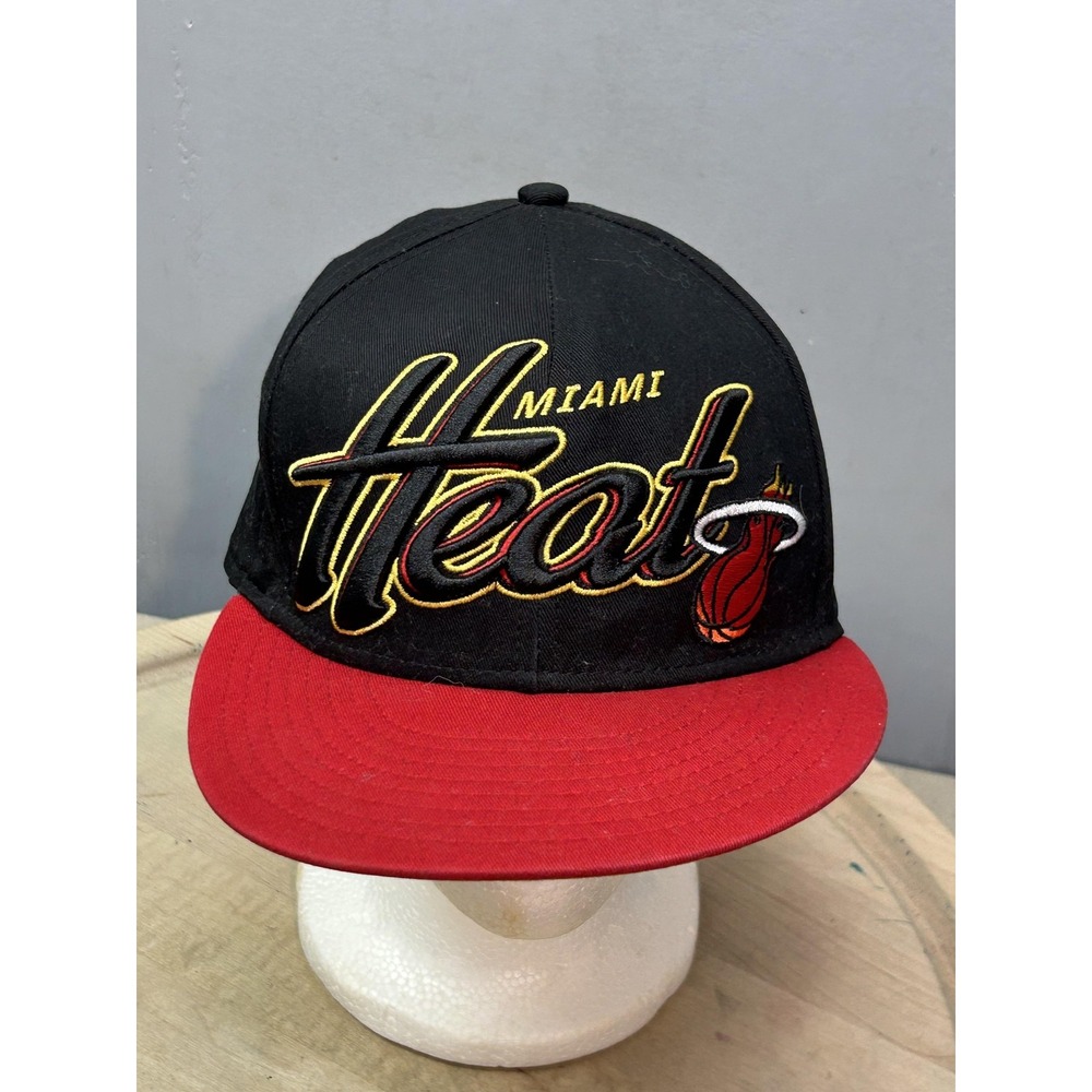 Miami Heat Hat Cap Snap Back Mens One Size NBA Basketball Hardwood Classics